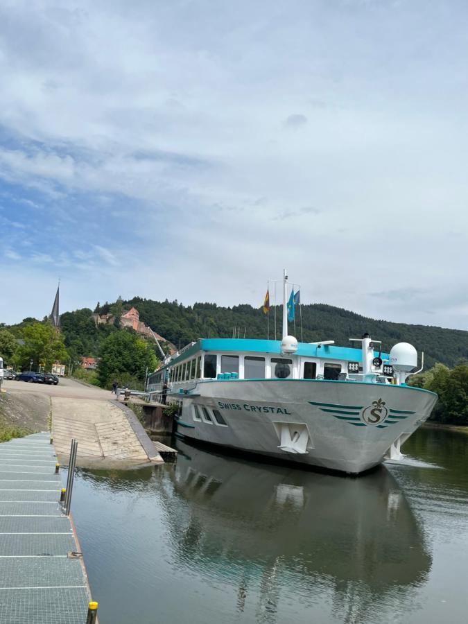 Natur Und Neckarblick Bei Heidelberg Hirschhorn Dış mekan fotoğraf