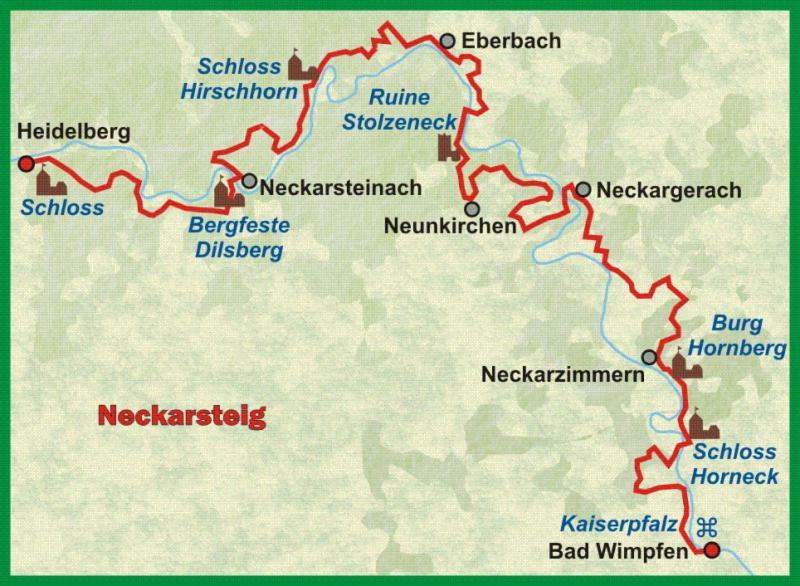 Natur Und Neckarblick Bei Heidelberg Hirschhorn Dış mekan fotoğraf